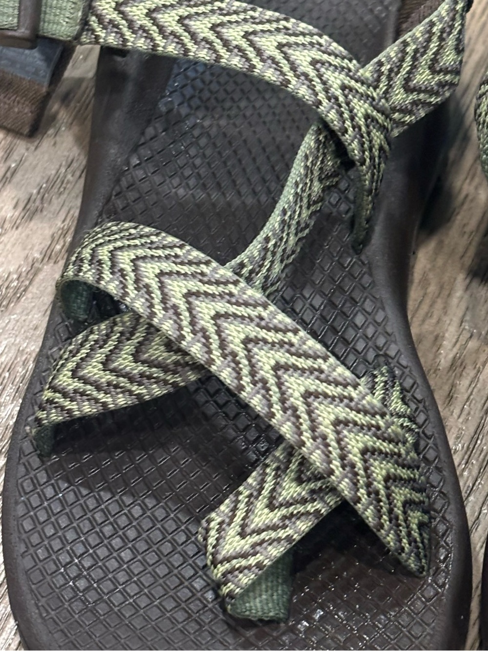 Chaco ZX/2 Classic Sandals Women’s Size 7 Green Black Adjustable Sport - Picture 2 of 8
